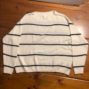 H&M Oversized Striped Sweater
